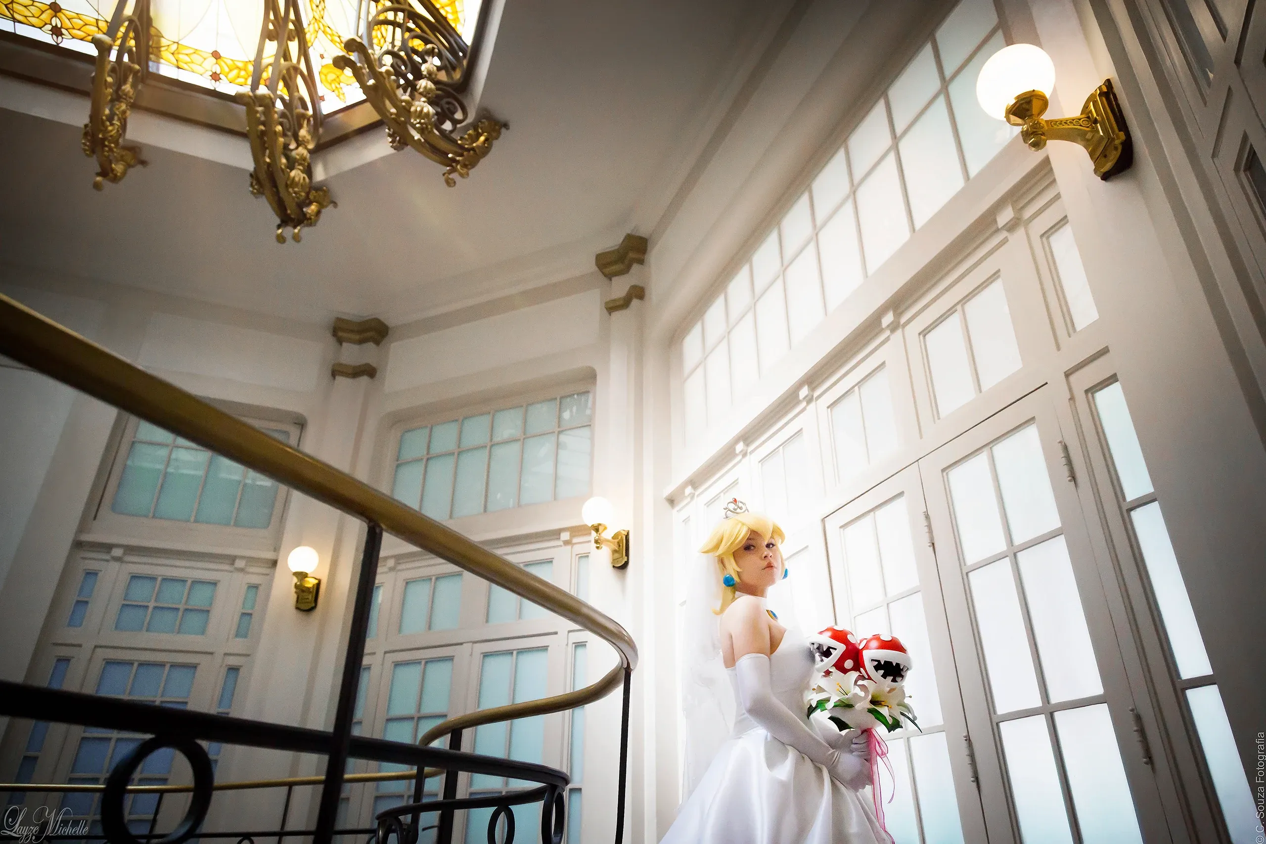 Cosplay Princesa Peach (Noiva) — Super Mario Odyssey