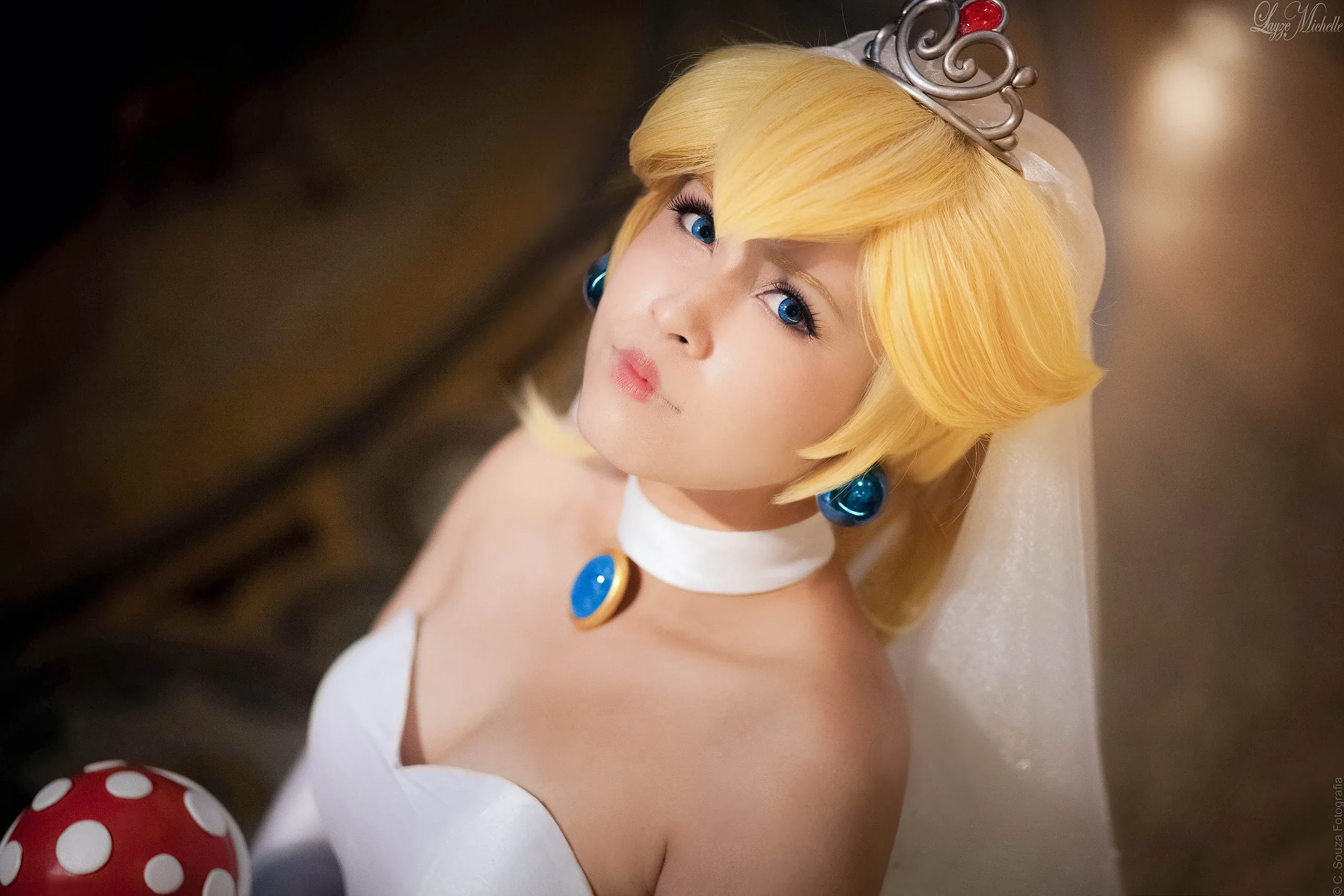 Cosplay Princesa Peach (Noiva) — Super Mario Odyssey