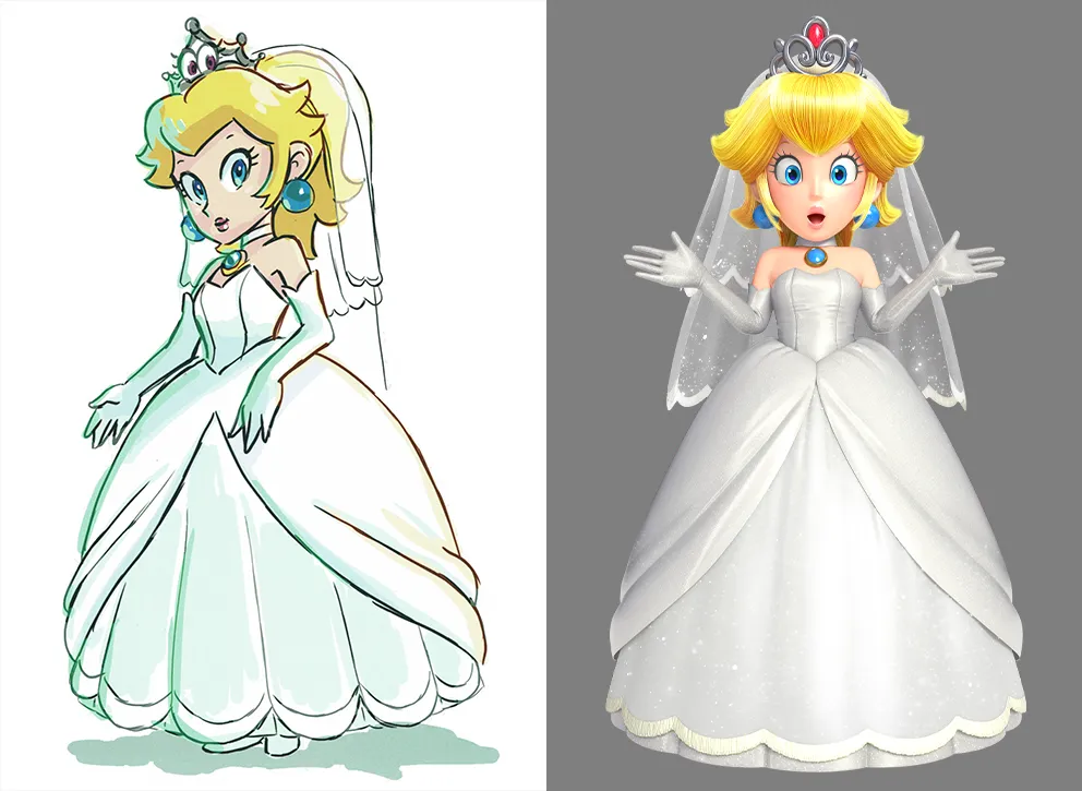 Princesa Peach (Noiva) — Super Mario Odyssey