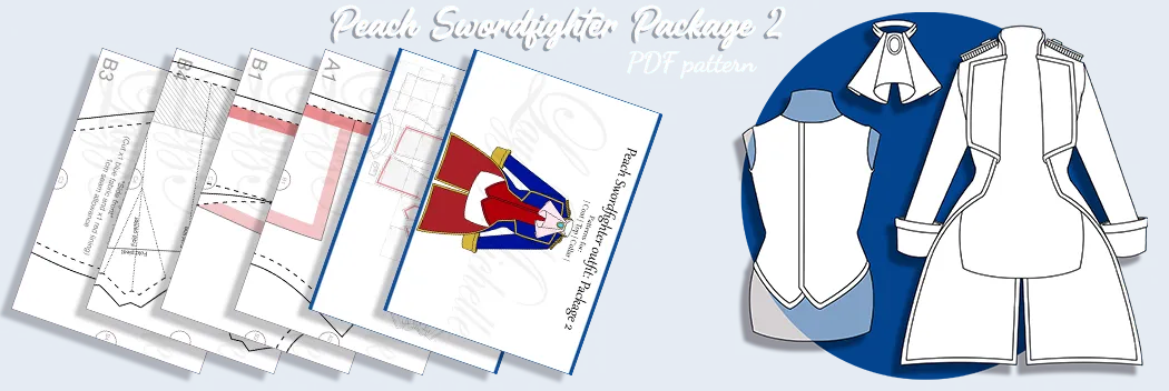 Peach's Swordfighter outfit Package 2 (Sewing pack) — Peach: Showtime!